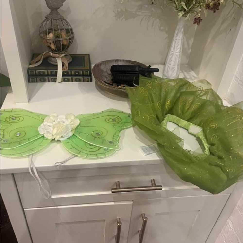 Green Fairy Wings and Tutu Set
